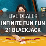 Live Dealer Infinite Fun Fun 21 Blackjack